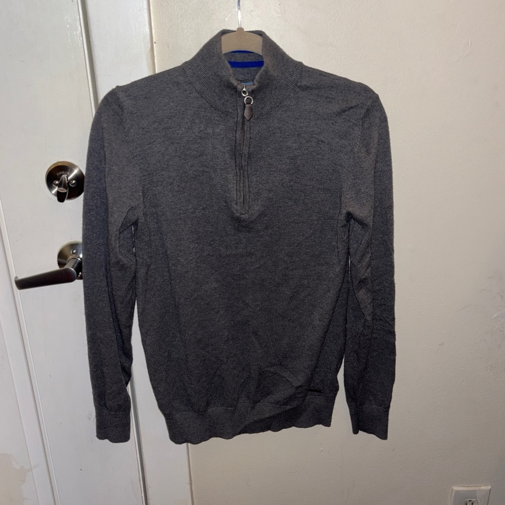 Grey quarter zip